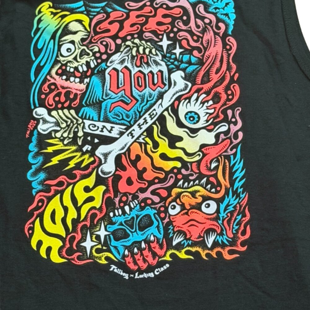 NEW Tallboy Lurking Class Shirt Men's Sz L See You On The Other Side By Sketchy - Picture 5 of 5
